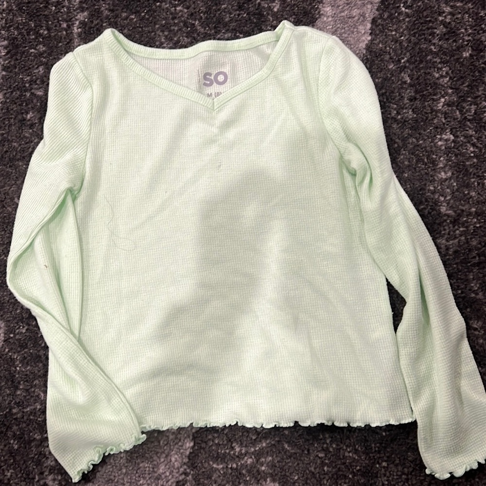 Girls long sleeve tee size M(8)